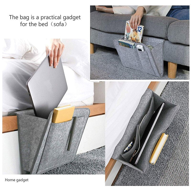 Felt Bedside Storage Organizer